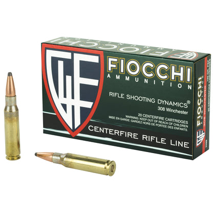 Fiocchi Ammunition 308 Winchester 150-Grain Pointed Soft Point - Reliable Hunting Round