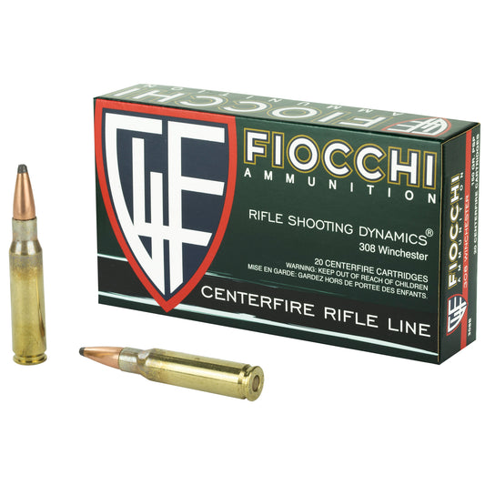 Fiocchi Ammunition 308 Winchester 150-Grain Pointed Soft Point - Reliable Hunting Round