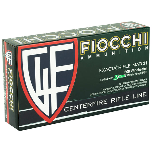 Fiocchi Ammunition 308 Winchester 175-Grain Boat Tail Hollow Point * Precision Rifle Rounds