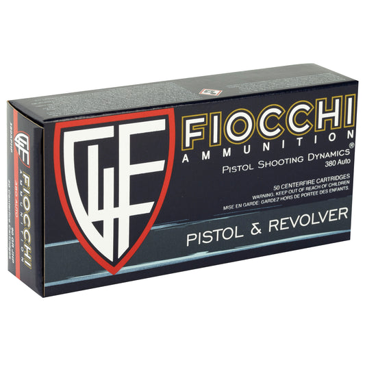 Fiocchi Ammunition 380 ACP 90-Grain Hollow Point Centerfire Pistol Ammo