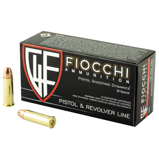 Fiocchi Ammunition 38 Special 158-Grain FMJ Centerfire Pistol Ammo * Reliable Range & Target Shooting