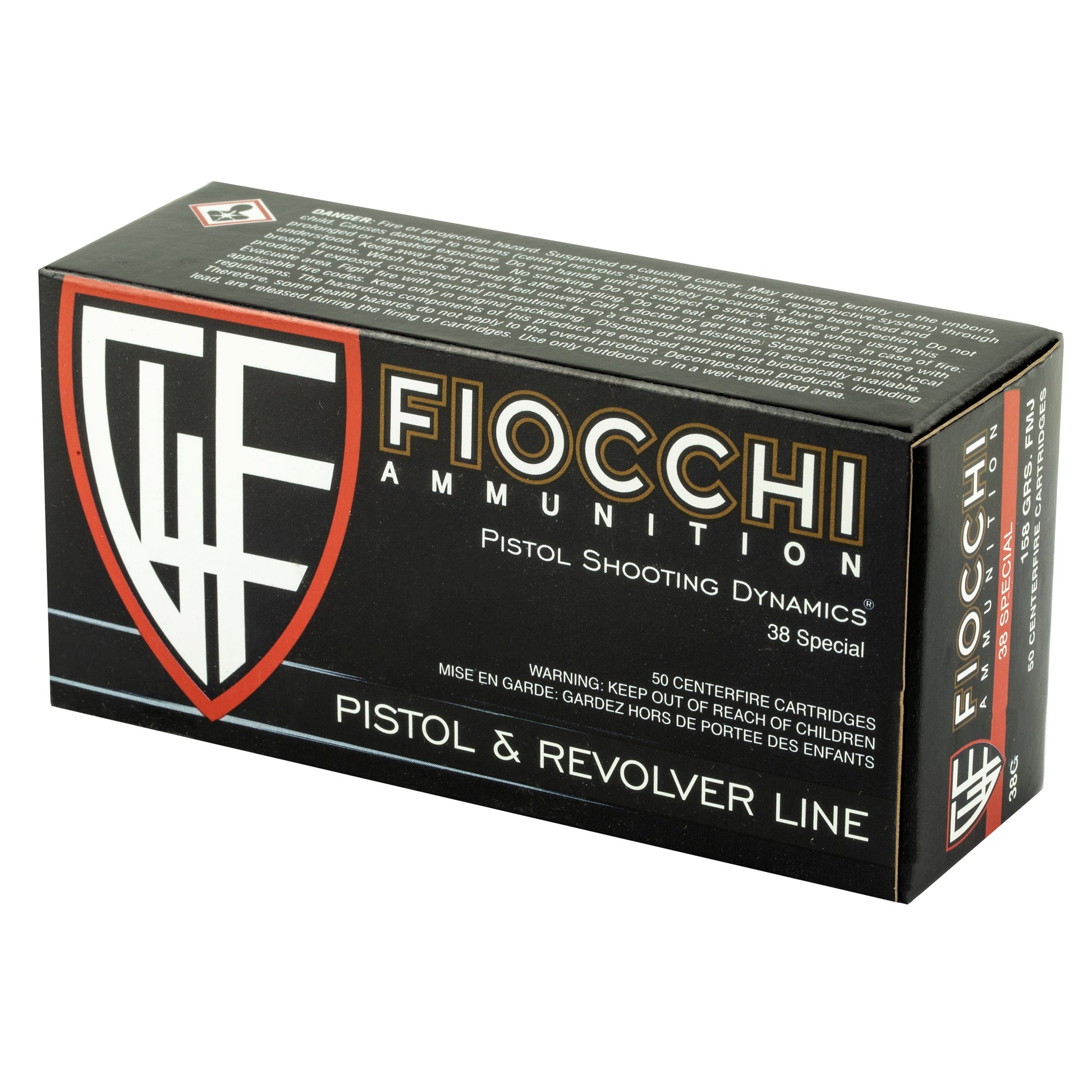 Fiocchi Ammunition 38 Special 158-Grain FMJ Centerfire Pistol Ammo * Reliable Range & Target Shooting
