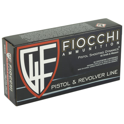 Fiocchi Ammunition 40 S&W 180 Grain FMJ Centerfire Pistol Ammo * Reliable Range & Target Practice