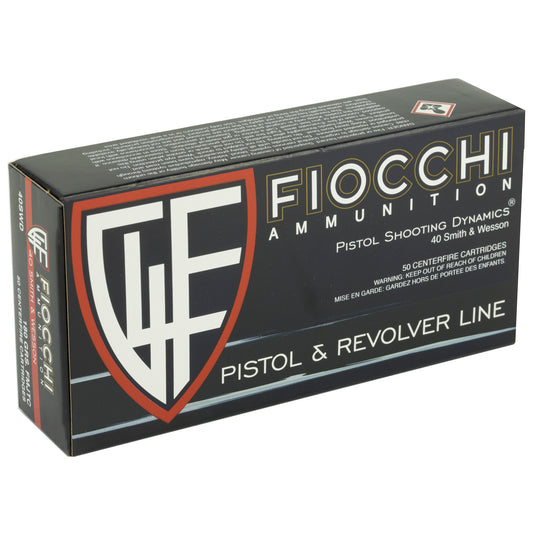 Fiocchi Ammunition 40 S&W 180 Grain FMJ Centerfire Pistol Ammo * Reliable Range & Target Practice