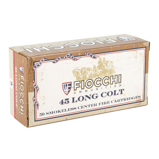 Fiocchi Ammunition 45 Long Colt 250 Grain Lead Round Nose - 50 Rounds per Box, 500 per Case