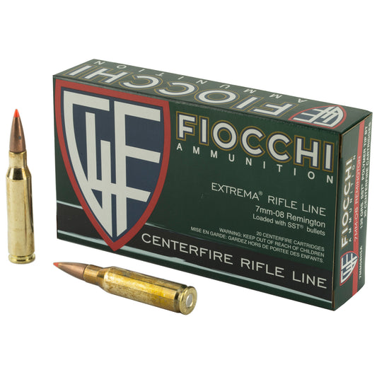 Fiocchi Ammunition 7mm-08 Remington SST 139 Grain Rifle Cartridge (20 Rounds per Box, 200 per Case)