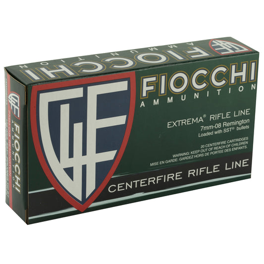 Fiocchi Ammunition 7mm-08 Remington SST 139 Grain Rifle Cartridge (20 Rounds per Box, 200 per Case)