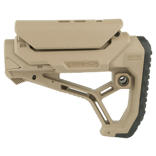 F.A.B. Defense GL-Core CP AR-15 Stock with Adjustable Cheek Rest and Integrated Features