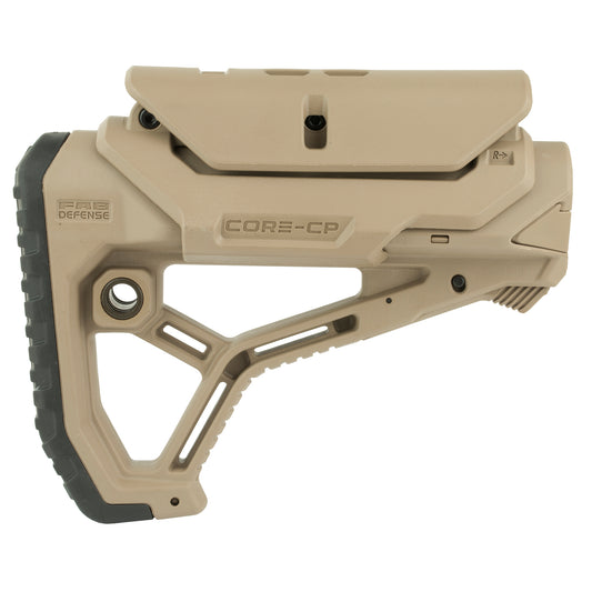 F.A.B. Defense GL-Core CP AR-15 Stock with Adjustable Cheek Rest and Integrated Features