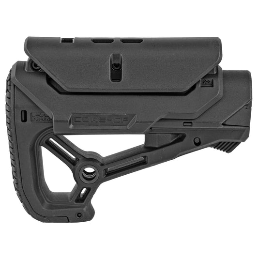 F.A.B. Defense GL-Core Compact Stock with Adjustable Cheek Rest for AR-15/M4 - Black