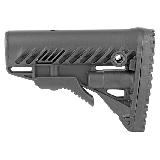 F.A.B. Defense GLR-16 AR-15 Buttstock with Rubber Butt Pad and QD Sling Sockets
