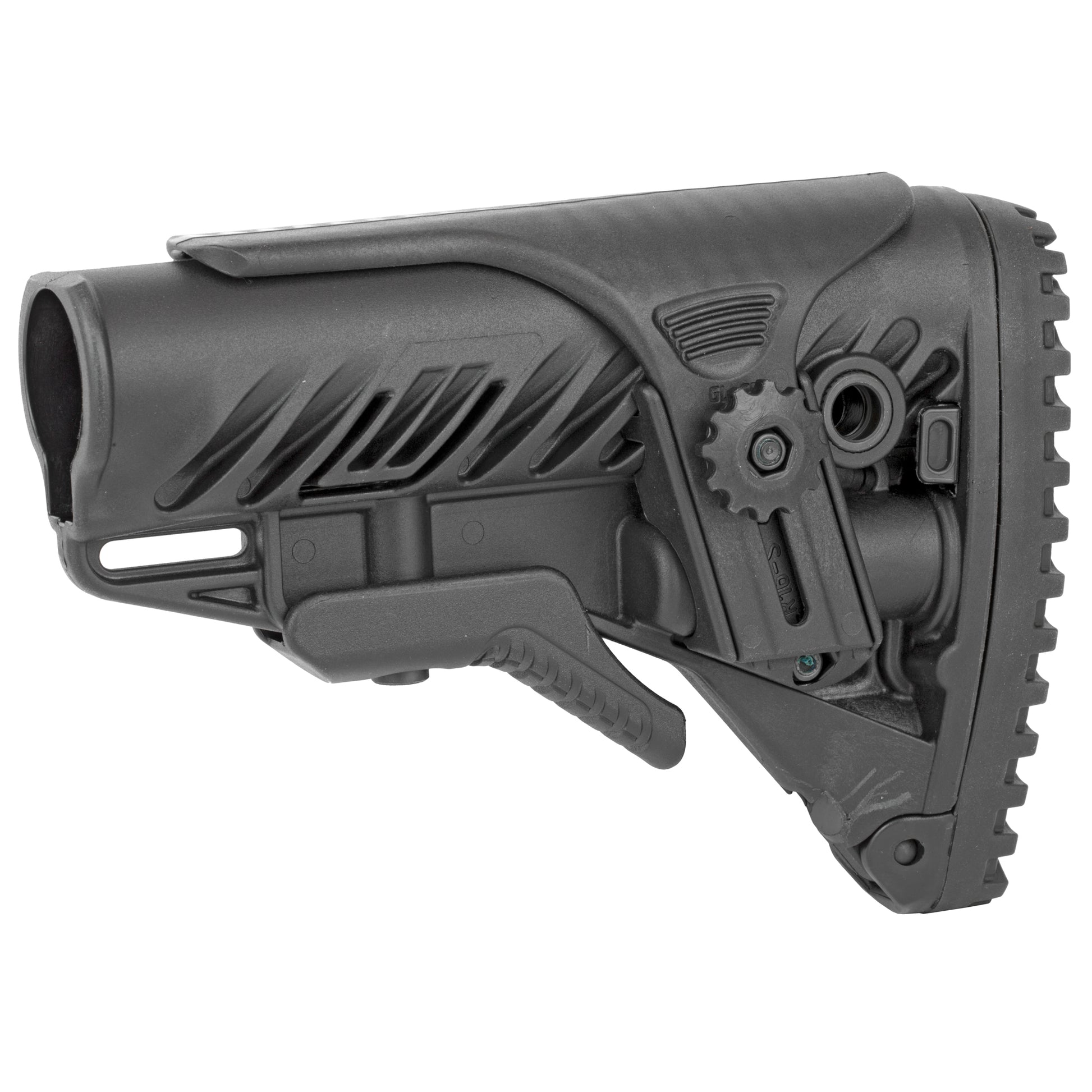 F.A.B. Defense GLR-16CP AR-15 Tactical Stock with Adjustable Cheek Rest and Water-Resistant Battery Compartment