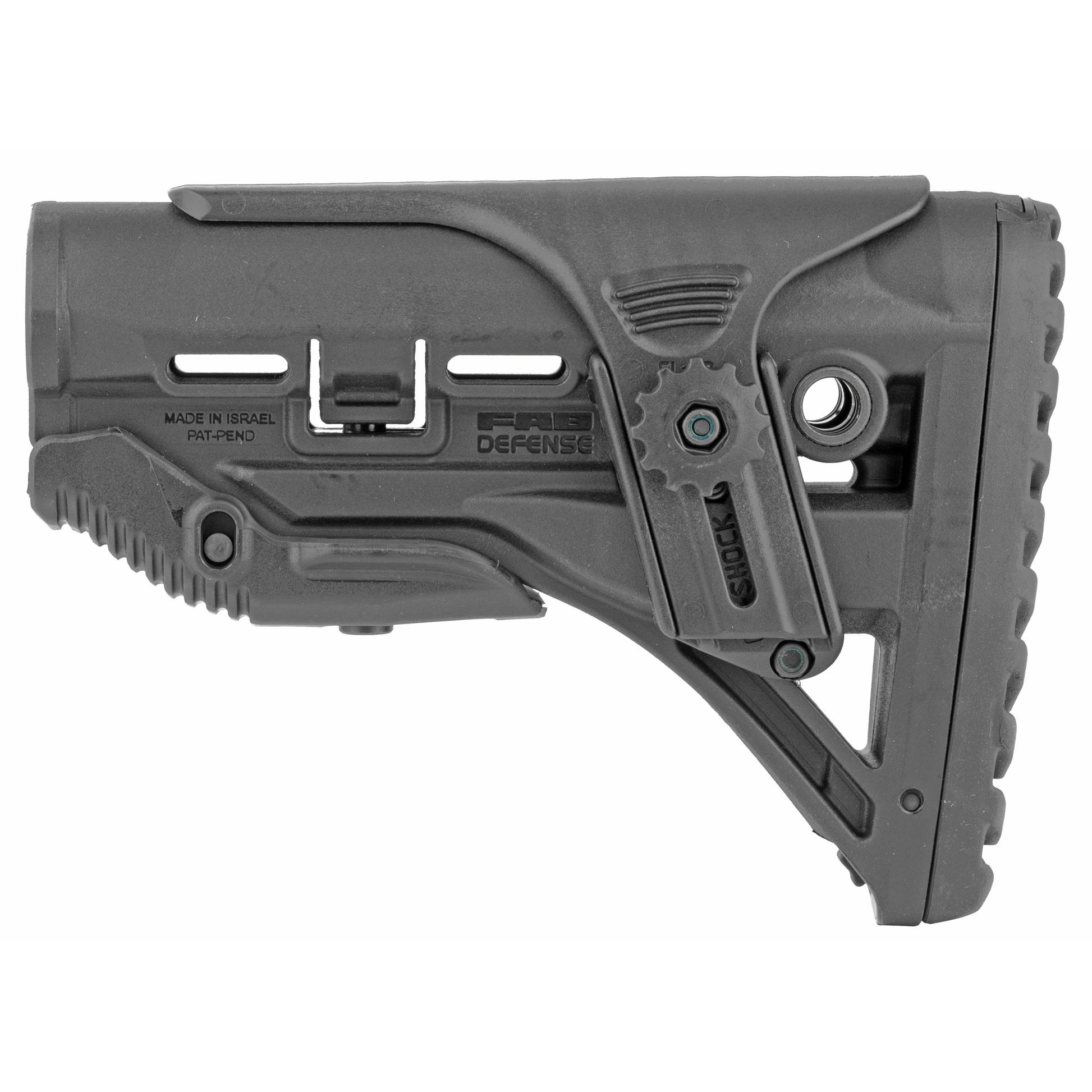 F.A.B. Defense GL-Shock Patented Recoil Absorbing Buttstock for AR-15 - Black