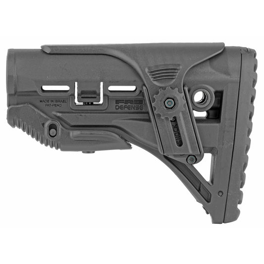 F.A.B. Defense GL-Shock Patented Recoil Absorbing Buttstock for AR-15 - Black