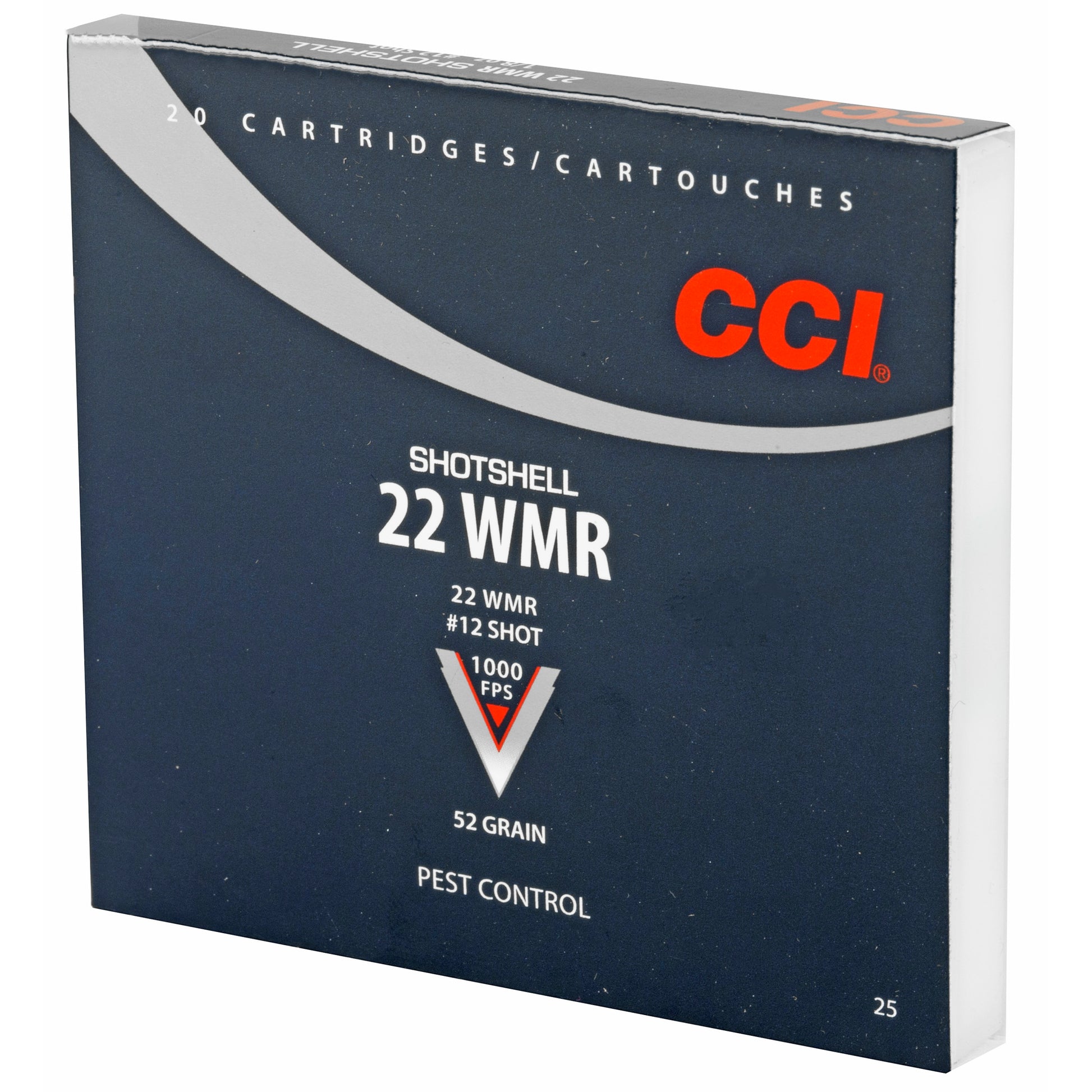 CCI Ammunition 22 WMR Shotshell * 52 Grain, 20 Rounds per Box, Ideal for Pest Control and Plinking