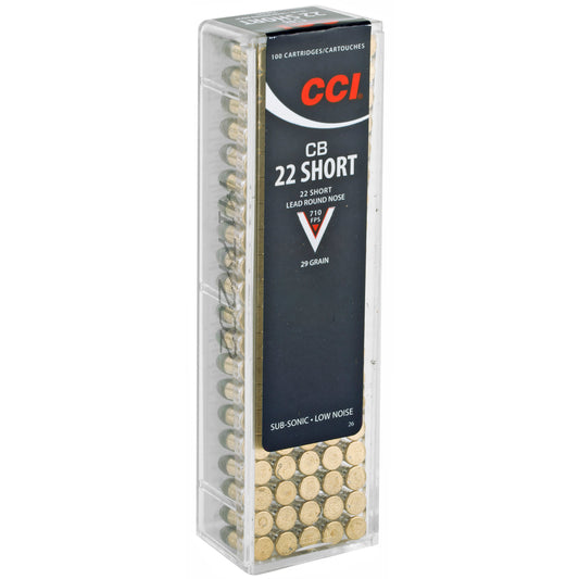 CCI Ammunition 22 Short CB Lead Round Nose * 29 Grain, 100 Rounds per Box