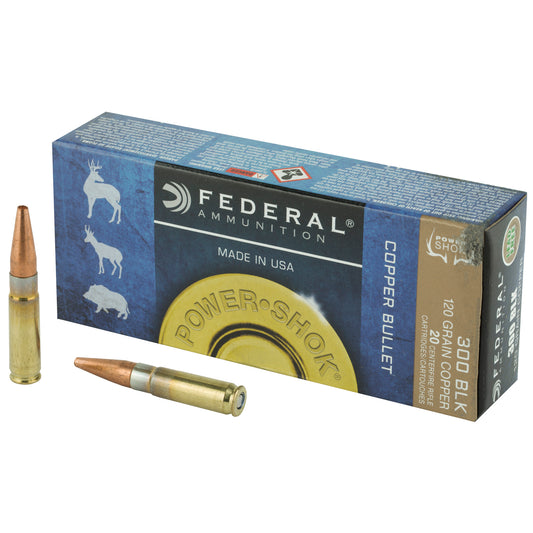 Federal PowerShok 300 Blackout 120-Grain Soft Point Ammunition - Box of 20 Rounds
