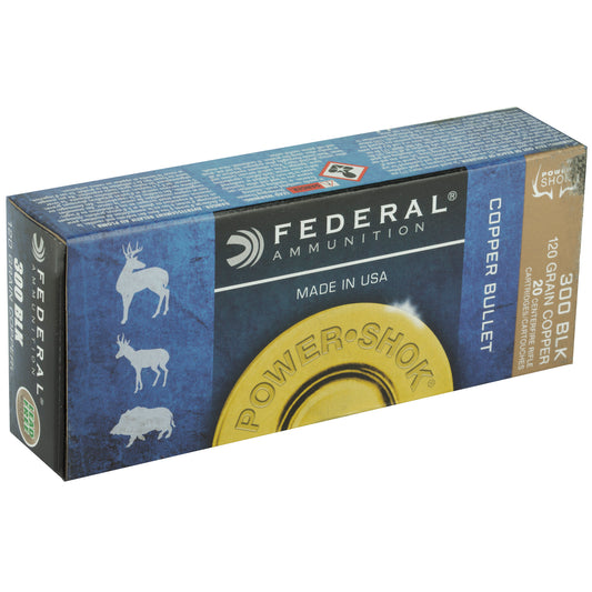 Federal PowerShok 300 Blackout 120-Grain Soft Point Ammunition - Box of 20 Rounds
