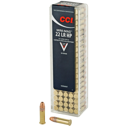 CCI Ammunition Mini Mag .22 LR Hollow Point * 36 Grain, 100 Rounds