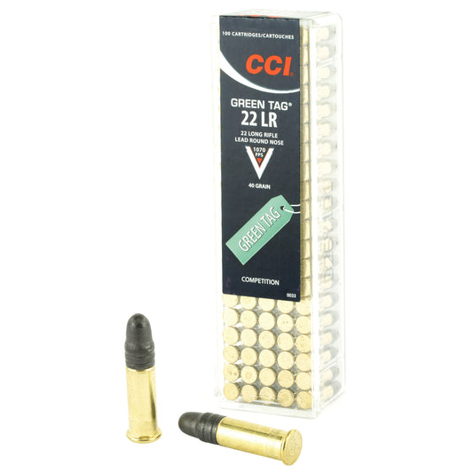 CCI Ammunition 22LR Competition Lead Round Nose * 40 Grain, 100 Rounds per Box