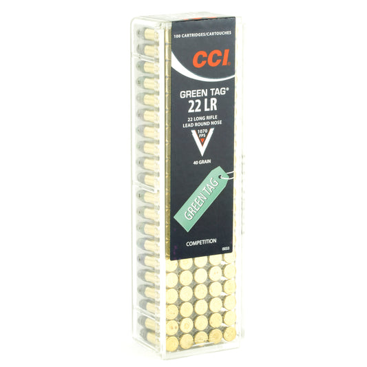 CCI Ammunition 22LR Competition Lead Round Nose * 40 Grain, 100 Rounds per Box