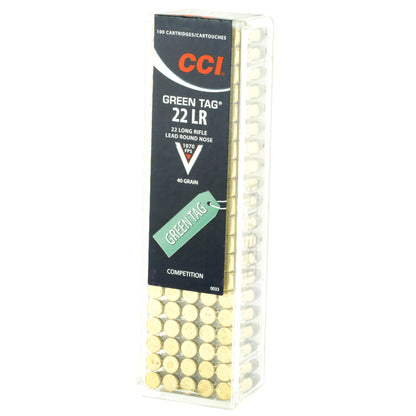 CCI Ammunition 22LR Competition Lead Round Nose * 40 Grain, 100 Rounds per Box