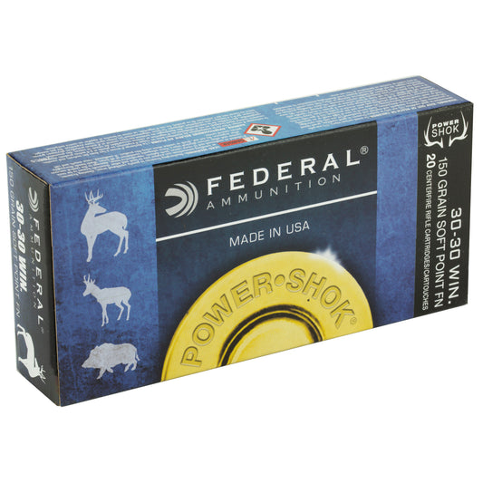 Federal PowerShok .30-30 Winchester 150 Grain Soft Point Rifle Ammo - 20 Rounds