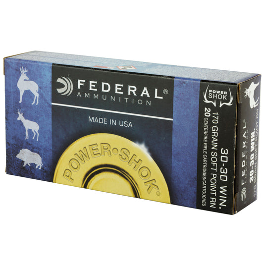 Federal PowerShok .30-30 Winchester 170-Grain Jacketed Soft Point Bullets - 20 Count Box