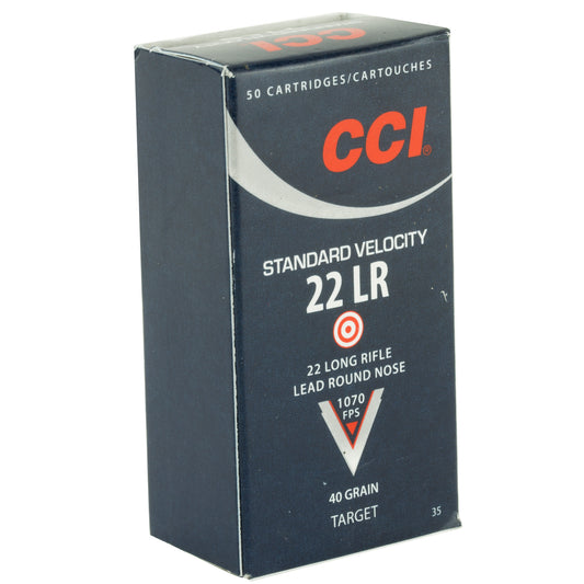 CCI Ammunition 22LR Standard Velocity Lead Round Nose - 50 Rounds