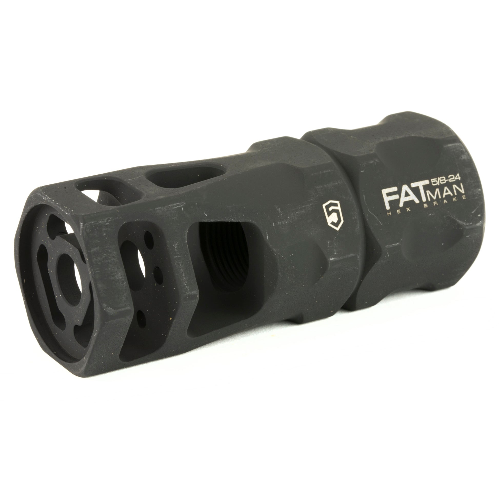 Phase 5 Weapon Systems FATman Hex Muzzle Brake for 7.62mm/.308 Winchester Rifles