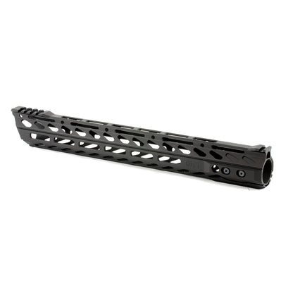 Phase 5 Weapon Systems LPSN15 M-LOK Free Float Quad Rail * 15 Inch Black Lo-Pro Slope Nose