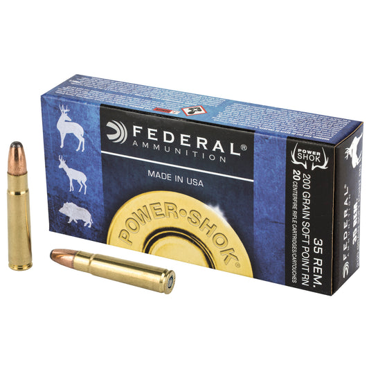 Federal PowerShok 35 Remington 200-Grain Soft Point Hunting Bullets (20 per Box)