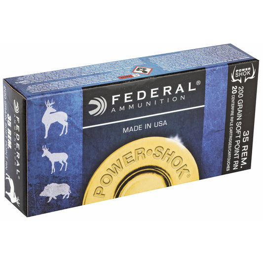 Federal PowerShok 35 Remington 200-Grain Soft Point Hunting Bullets (20 per Box)