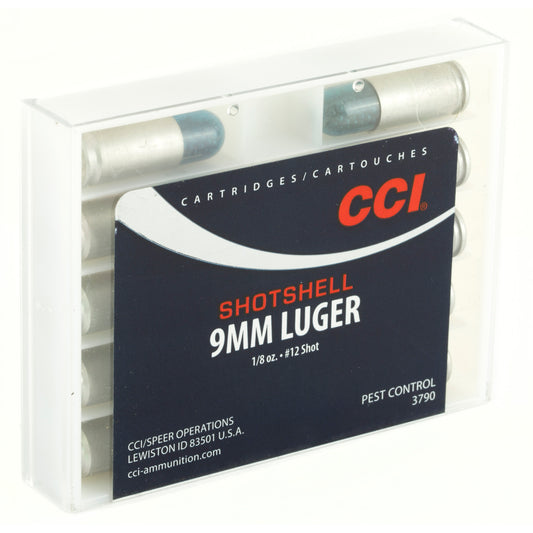 CCI Ammunition 9mm #12 Shotshell * 53 Grain, 10 Rounds per Box