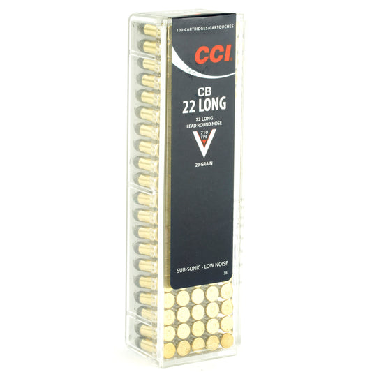 CCI Ammunition 22 CB Long Lead Round Nose Ammunition * 29 Grain, 100 Rounds Per Box