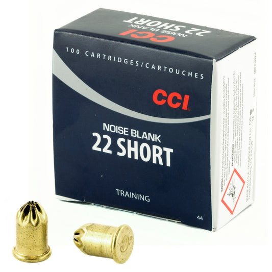 CCI Ammunition 22 Short Blank Cartridges * 100 Rounds per Box, 5,000 per Case