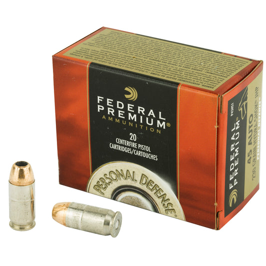 Federal Hydra-Shok .45 ACP 230 Grain Hollow Point Ammunition - 20 Rounds per Box