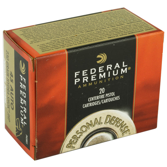 Federal Hydra-Shok .45 ACP 230 Grain Hollow Point Ammunition - 20 Rounds per Box