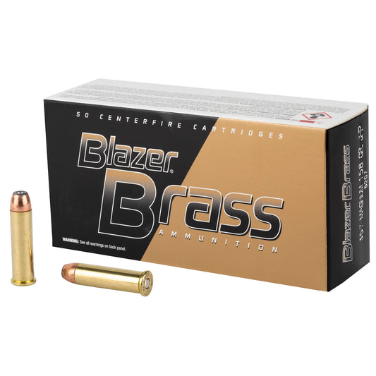 Blazer Ammunition Blazer Brass 357 Magnum Hollow Point - 158 Grain, 50 Rounds per Box