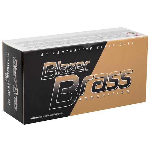 Blazer Ammunition Blazer Brass 357 Magnum Hollow Point - 158 Grain, 50 Rounds per Box