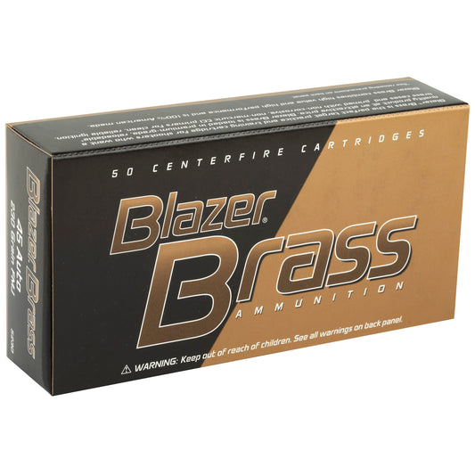Blazer Brass 45 ACP 230-Grain Full Metal Jacket Ammunition, 50 Rounds per Box