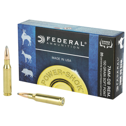 Federal PowerShok 7mm-08 Remington Soft Point Rifle Bullets, 150 Grain * Pack of 20