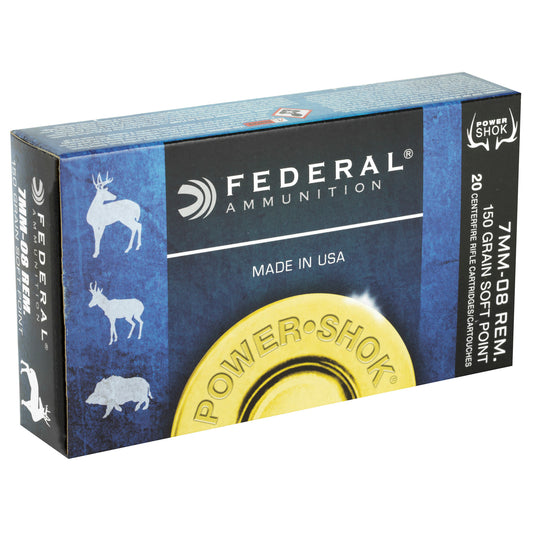 Federal PowerShok 7mm-08 Remington Soft Point Rifle Bullets, 150 Grain * Pack of 20