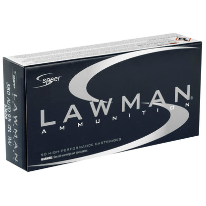 Speer Ammunition Lawman .380 ACP 95-Grain Total Metal Jacket (50 Rounds per Box)
