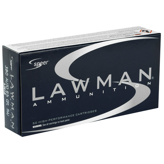 Speer Ammunition Lawman .380 ACP 95-Grain Total Metal Jacket (50 Rounds per Box)