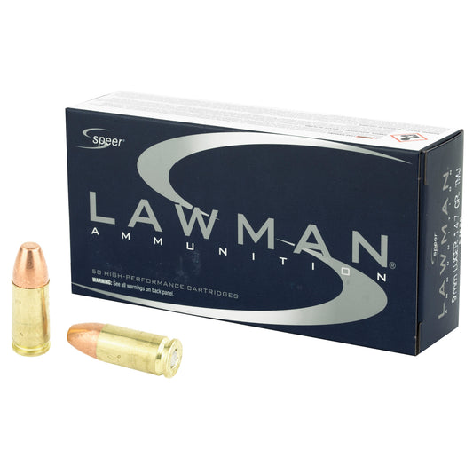 Speer Ammunition Lawman 9mm 147-Grain Total Metal Jacket (TMJ) * Reliable Self-Defense and Training Ammo