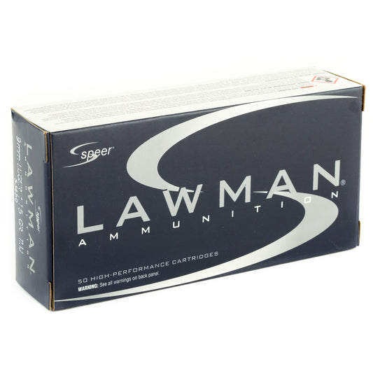 Speer Ammunition Speer Lawman 9mm 115 Grain Total Metal Jacket Ammo - 50 Rounds per Box