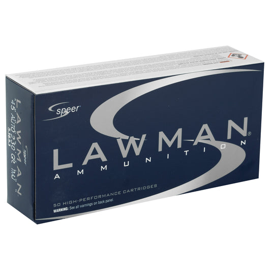 Speer Ammunition Lawman 45 ACP 230 Grain Total Metal Jacket - Pack of 50 Rounds