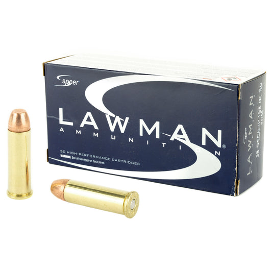 Speer Ammunition Lawman Total Metal Jacket .38 Special Plus P 158-Grain - 50 Rounds per Box