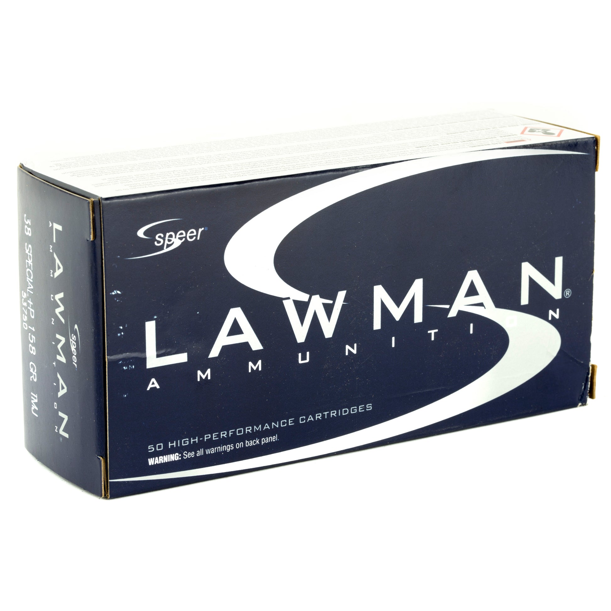 Speer Ammunition Lawman Total Metal Jacket .38 Special Plus P 158-Grain - 50 Rounds per Box